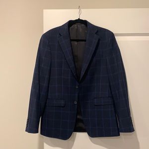 Calvin Klein sport coat. Blue plaid - worn once
